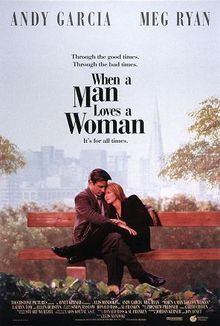 the movie poster for when a man loves a woman