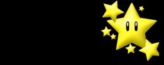 a yellow star with four stars in the shape of a smiley face on a black background