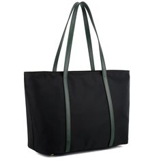 PRICES MAY VARY. We choose HIGH DENSITY oxford nylon fabric as material, STRENGTHEN every stitching joints and WIDEN the strap to 0.6" in width to make it durable for years. This is absolutely a much more excellent quality bag than other bags in same style and same price on amazon. Zipper top closure. This large tote can accommodate 15.6" laptops, folders, A4 files, books, iPad, cosmetics, cellphone, charger, water bottle, wallet, lunch box and more. Come with a detachable wristlet handbag, whic Kavu Rope Bag, Soft Leather Tote, Waterproof Tote, Nylon Shoulder Bag, Work Handbag, Vera Bradley Tote, Rope Bag, Nylon Tote Bags, Work Tote