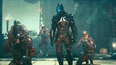 an image of some sci - fi characters standing in the middle of a room with other people