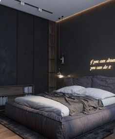 bedroom wall decor Diy Seng, Modern Luxury Bedroom, Modern Bedroom Interior, Luxury Bedroom Master, Couple Bedroom, Elegant Bedroom