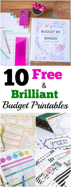 the top ten free and brilliant budget printables