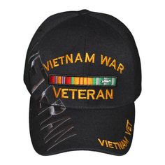 Our Vietnam War Military Hat (Black) with the word "VETERAN" in large font embroidered on the side is designed and inspired by Soldiers. Furthermore, each hat share hope and story of our true heroes of Vietnam War. Let's remember those and be proud of those who served as you wear this Vietnam War embroidered Cap! This hat is awesome and fits any lifestyle whether you’re traveling across the U.S. or shooting at the range or just chilling with good friends. Buy it, Wear it, and be AWESOME! LIMITED Veteran Hats, Air Force Military, Large Font, Vietnam Vets, Military Cap, Navy Air Force, Fc Dallas, Navy Military, Embroidered Cap