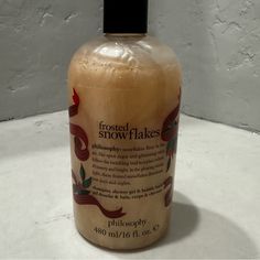 Philosophy Frosted Snowflakes Shampoo, Shower Gel & Bubble Bath 16 Oz. Philosophy Christmas Shower Gel, Philosophy Shower Gel, Bubble Bath, Shower Gel, Body Wash, Lip Gloss, New Color, Philosophy, Bath And Body