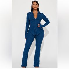 This Soft Versatile Dress It Up Or Down Is A Must Have Straight Leg Pant, Teal Top, Pant Set, Matching Sets, Fashion Nova, Straight Leg, Elastic, Pants, Blue