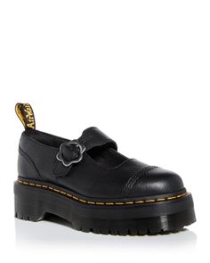 Dr. Martens Women's Addina Quad Flower Buckle Platform Mary Jane Flats Doc Martens Flower Buckle, Flower Doc Martens, Teenage Wishlist, Platform Mary Janes Outfit, Low Doc Martens, Doc Marten Mary Janes, Mary Jane Doc Martens, Laufey Concert, Doc Martens Platform