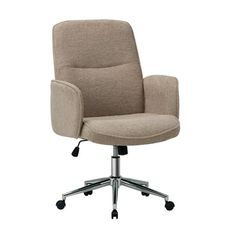 an office chair with casteors and wheels is shown in this image on a white background