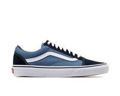 PRICES MAY VARY. Fabric: Canvas Rubber sole Suede trim, Padded tongue and lining, Signature side stripe Lace-up closure Round toe An all-time Vans classic, these Old Skool sneakers mix suede and canvas at the upper and are accented with signature stripes. Track Shoes, Fabric Canvas, Sports Sneakers, Blue Fits, Unisex Shoes, Synthetic Rubber, Vans Classic, Mens Vans, Vans Old Skool