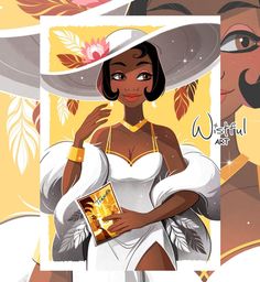 Wistful Art, Black Disney Princess, Disney Mignon, Hip Tattoos, Lovely Princess, Disney Princess Fan Art