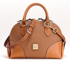 Crafted of luxe pebbled leather, this domed satchel is primed for everyday carrying. Inside there is plenty of organization for your keys, wallet, lip gloss, and other daily essentials. From Dooney & Bourke. Fashion Handbags, Lip Gloss, Dooney & Bourke, Daily Essentials, Jewelry Bags, Dooney Bourke, Pebbled Leather, Zip Pockets, Satchel