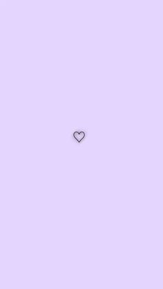 a small white heart on a light purple background with the word love written below it