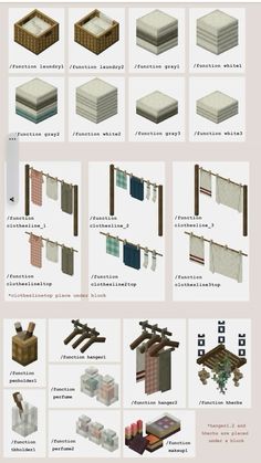 an info sheet showing different types of furniture