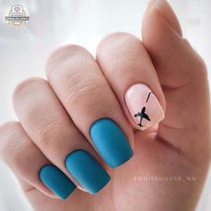 Travel Inspired Nails, Aviation Nails, Nails Airplane, Flight Attendant Nails