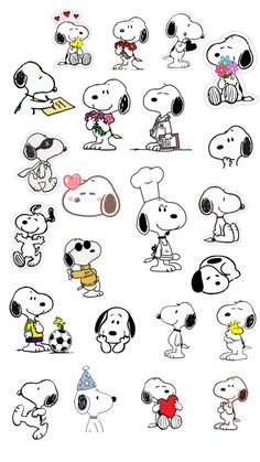 snoopy stickers are all over the place