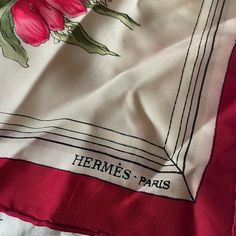 Vintage Hermes Silk Scarf Carre Quai Aux Fleurs, Hugo Grygkar (Red R24328). Really Great Used Condition, With Some Marks. More Photos To Come. Head Scarf Vintage, Scarf Aesthetic, Vintage Hermes Scarf, Hermes Silk Scarf, Red Silk Scarf, Hermes Scarves, Hermes Vintage, Island Breeze, Hermes Twilly