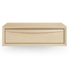 an empty wooden box on a white background