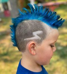 Long Mohawk, Mohawk Haircut, Boy Haircuts Short, Curly Mohawk, Long Hair On Top, Summer Haircuts, Mohawk Hairstyles, Kids Hair Cuts