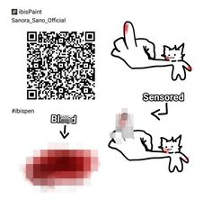 the qr code is being used to scan someone's hand with a cat on it