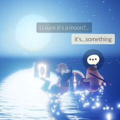 two people floating in the water with one holding a cell phone and another looking at something