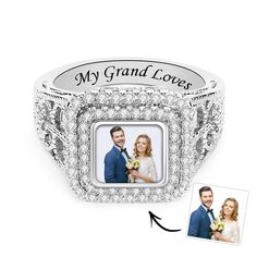 Custom jewelry allows people to express their love and personality distinctively through special images, imprints, and symbols. Ideal customized picture ring gifts to show your love to the special one in your life! Suitable for birthdays, Mother's Day, Valentine's Day, Christmas, Parties, anniversaries, and daily time. Picture Ring, Gifts For Couples, The Special One, Special Images, Special One, Christmas Parties, Zircon Ring, Bling Jewelry, Custom Photo