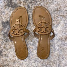 Tory Burch Miller Sandals In Nude. Good Condition With Some Wear And Tear From Use. Tory Burch Miller Sandals, Tory Burch Sandals, Tory Burch Miller, Wear And Tear, Tory Burch Miller Sandal, Tory Burch Shoes, Women's Shoes Sandals, Tory Burch, Shoes Sandals