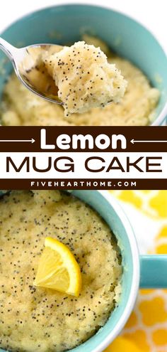 This spring baked good is a shortcut version of lemon poppy seed muffins! In just 5 minutes or less, you can have this microwave lemon mug cake that tastes delicious. Such a quick and easy Easter dessert recipe! Poppy Seed Muffin, Lemon Mug Cake, Microwave Mug, Muffin In A Mug, Microwave Cake, Spring Food, Mug Cake Microwave