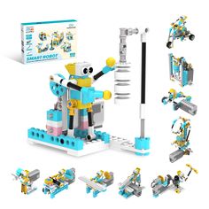 the lego smart robot set is shown with instructions to build it and assemble its own parts