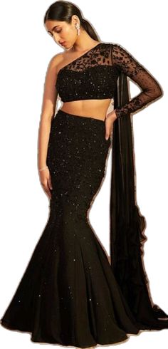 Glamorous Fitted Pre-draped Saree With Dupatta, Wedding Gown With Mermaid Hem For Party Season, Bollywood Style Floor-length Pre-draped Saree For Parties, Glamorous Floor-length Sharara For Festivals, Glamorous Semi-stitched Floor-length Gown, Floor-length Fitted Pre-draped Saree With Sheer Dupatta, Wedding Mermaid Fishtail Dress For Party Season, Glamorous Saree Dress For Festivals, Glamorous Semi-stitched Dress With Sheer Dupatta