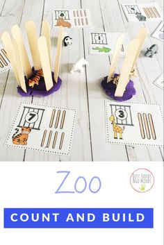 the zoo counting and matching game is shown