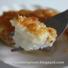 a piece of cake on a plate with a fork