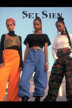 Step back into the 90s with these iconic hip-hop style outfits inspired by the popular 'Sien' set. Embrace the PS1 graphics and relive the vibrant fashion of the Kushan Empire. Save and like for more inspiration! #90sFashion #FreaknikOutfits 90s Freaknik Outfits, 90s Hip Hop Outfits For Women, 90s Hip Hop Fashion Women, Ps1 Graphics, 90s Freaknik, Freaknik Outfits, Black Style Icons, Kushan Empire, 90s Hip Hop Outfits