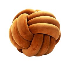 a large knot made out of doughnuts on a white background