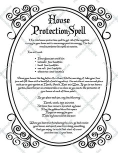 House Protection Spell, House Protection, Witches House, Witchcraft Spells For Beginners, Annabel Lee, Spells For Beginners, Protection Spell