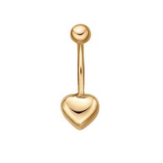 You'll love the charming style this 10k gold puffed heart belly ring has to offer. You'll love the charming style this 10k gold puffed heart belly ring has to offer. Length: 23 mm Gauge: 16g Thread: external Metal: 10k gold Finish: polished Packaging: pouch Size: One Size. Color: Yellow. Gender: female. Age Group: adult. Packaging Pouch, Gold Belly Ring, Belly Button Jewelry, Yellow Heart, Puffed Heart, Belly Ring, Belly Rings, Gold Heart, Ring For Women