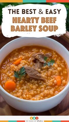 Hearty Beef Barley Soup