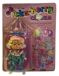 Designer : FISHEL TOYS. Item: BLUEBERRY BLOSSOM. Collection: PICKA-BERRY CIRCUS. Item is Preowned from Adult Collector and Never Opened. These dolls are HTF as well as information on them. Box Condition is based on a "C-SCALE GRADING SYSTEM". Totsy Doll, Blueberry Blossom, Clowncore Kidcore, Strawberry Shortcake Doll, Living Dead Dolls, Grading System, Clowning Around, Toy Doll, Doll Play