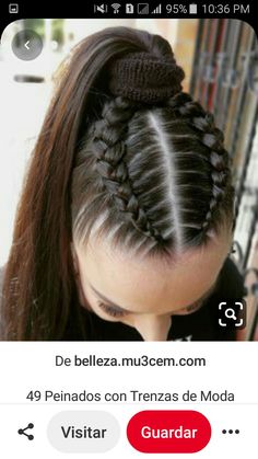 Hair Knot, Cool Braid Hairstyles, Cool Braids, Girls Hairstyles Braids, Hair Stylies, Sporty Hairstyles, Hair Stylist Life, Braided Hairstyles Easy