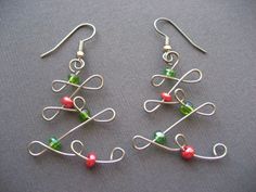 Bijoux Fil Aluminium, Christmas Idea, Wrapped Earrings, Better Version