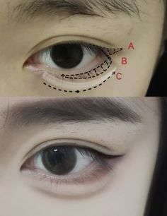 90s Japanese Makeup, Dreamcore Makeup, Douyin Makeup Tutorial Step By Step Eyes, Chinese Eye Makeup, Eye Makeup Guide, Mekap Mata