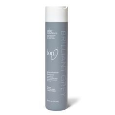 Brilliant Grey Enhancer Shampoo Ion Brilliant Grey Enhancer Shampoo  |  Sally Beauty Light Blonde Hair, Sally Beauty, White Blonde, Color Shampoo, Light Blonde, Wet Hair, All Hair Types, Grey Hair, Propylene Glycol