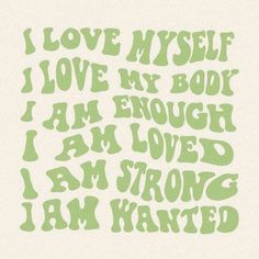 i love my book and i am enough i am loved i am strong i am wanted