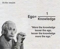 an old advertisement for egg - kowledge, with the caption'more the knowledge less the egg, less the knowledge is more the ego