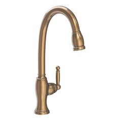 a brass colored faucet with two handles and nozzles on the side