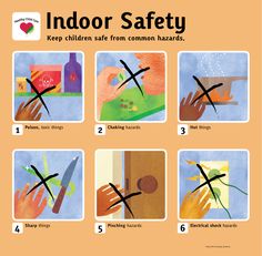 instructions on how to keep children safe from common hazards