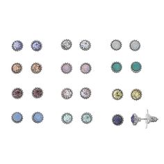 Color your look with the pastel stones adorning these LC Lauren Conrad earrings.SET DETAILS Includes: 12 pairs of earrings Diameter: .25 in. (each) Backings: post Plating: silver tone Packaging: boxed  Not appropriate for children 14 years old and younger. Size: One Size. Color: Multicolor. Gender: female. Age Group: adult. Lc Lauren Conrad Kohls, Lauren Conrad Jewelry, Cowgirl Bling, Cat Earrings Studs, Silver Turquoise Jewelry, Square Necklace, Travel Jewelry Box, Climber Earrings, Beaded Pendant Necklace