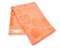 two orange towels on top of each other