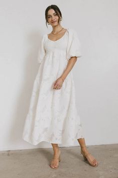 Bethany Maxi Dress in Ivory – Groovy Mimi