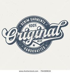 an old fashioned logo for vintage goods