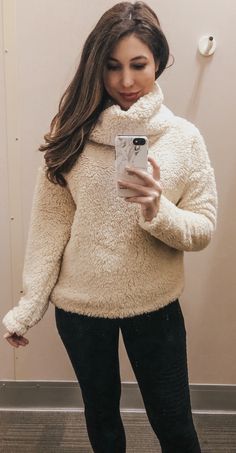 Cosy Outfit, Sherpa Pullover, Ladies Turtleneck Sweaters, Target Style, Mobile Web, Cozy Outfit, Shop The Look, Fancy Outfits, Cozy Fashion