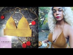 Crochet Bralette Tutorial | Crochet Velocity Bralette Tutorial - YouTube Tutorial Crochet, Moss Stitch, Crochet Fashion, Crochet Tutorial, Video Tutorial, Medium Weight, Free Crochet Pattern